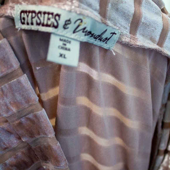 Gypsies & Moondust Mauve Pullover sz xl - Picture 4 of 5